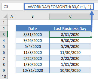 last business day of the month vba