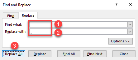 replace space with underscore 2