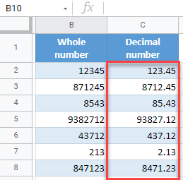 How to Move Decimal Places in Excel & Google Sheets - Auto VBA