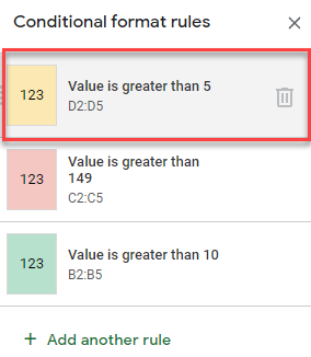 conditional formatting edit 10