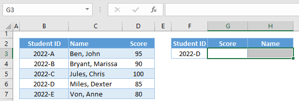 vlookup array formula step1